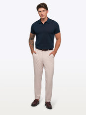 Riviera Knit Polo | Pacific Blue Signature-Fit