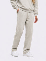 Divine Fleece Oversized Straight-Leg Sweatpant | Parchment