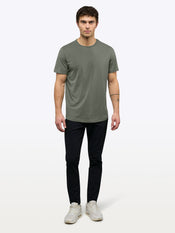 AO Curve-Hem Tee | Gunmetal Signature-Fit PYCA Pro®