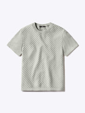 Riviera Knit Textured Tee | Morning Dove Signature-Fit