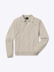 Riviera Knit Long Sleeve Polo | Sand Dune Signature-Fit