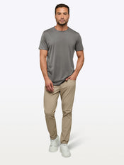AO Curve-Hem Tee | Charcoal Signature-Fit PYCA Pro®