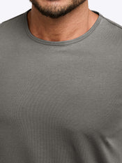 AO Curve-Hem Tee | Charcoal Signature-Fit PYCA Pro®