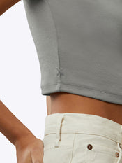 Tomboy Tee | Steel Slim-Fit Tomboy-Cotton™