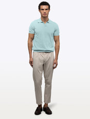 Riviera Knit Polo | Sterling Blue Signature-Fit