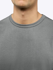 Overtime Oversized Tee | Charcoal Relaxed-Fit
