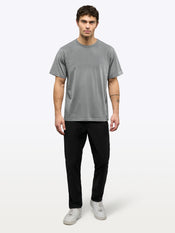 Overtime Oversized Tee | Charcoal Relaxed-Fit