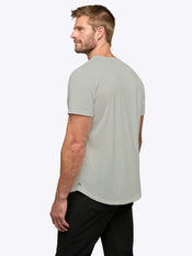 AO Curve-Hem Tee | Morning Dove Signature-Fit PYCA Pro®