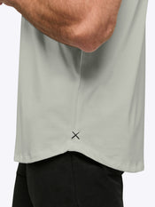 AO Curve-Hem Tee | Morning Dove Signature-Fit PYCA Pro®