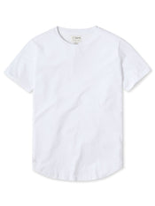 Featherlight Pima Tee | White Signature-fit
