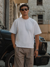 Overtime Boxed Tee | White