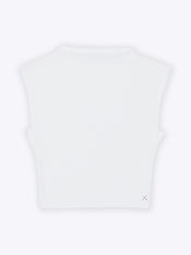 Sleeveless Tomboy Tee | White Tomboy-Cotton™