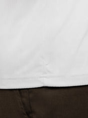 SoHo Ribbed Long Sleeve Polo | White Signature-Fit