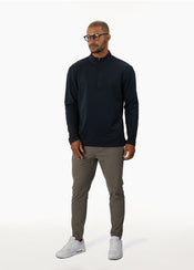 Crossover Fleece Q-Zip | Black Signature-Fit
