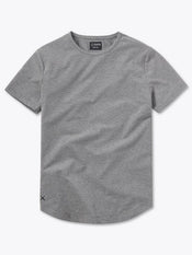 AO Curve-Hem Tee | Heather Grey Signature-fit PYCA Pro®