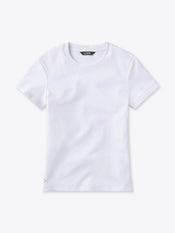 Tomboy Tee | White Slim-Fit Tomboy-Cotton™