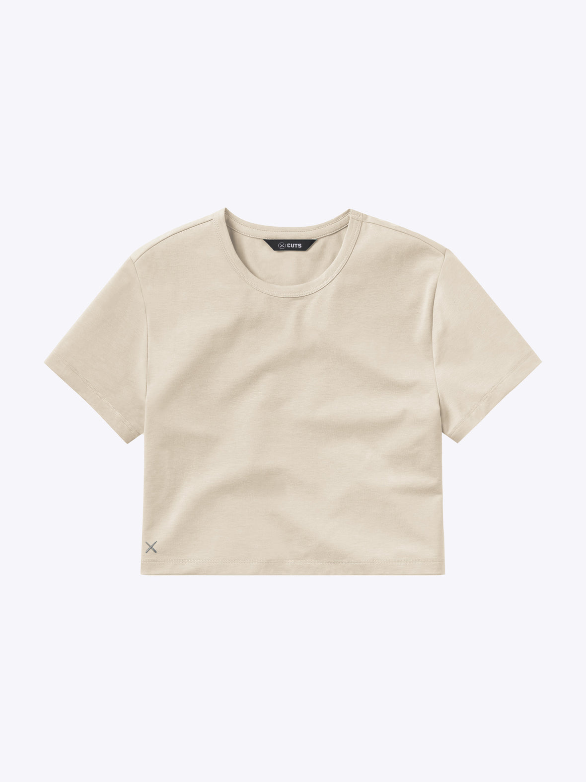 Almost Friday Cropped Tee | Sand Dune Classic-fit PYCA Pro®