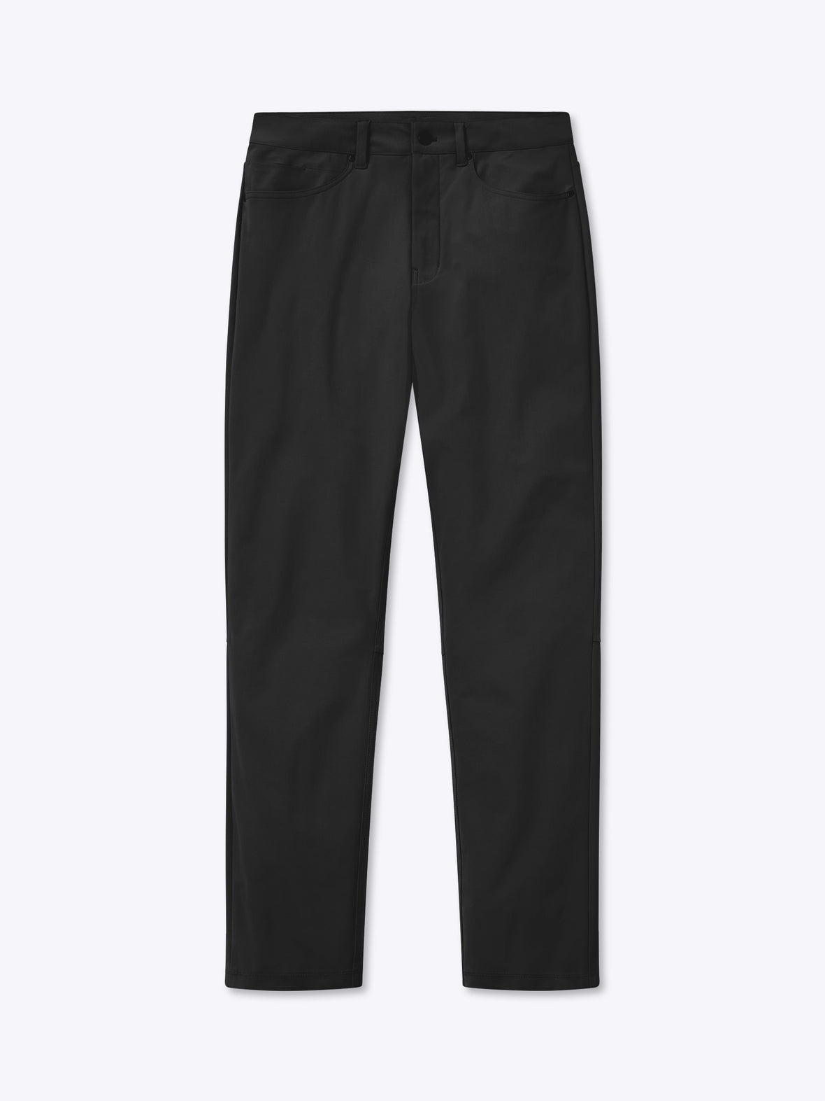 AO 5-Pocket Pant | Black Slim-Fit Versaknit™