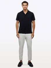 Riviera Knit Button Up | Black Signature-Fit