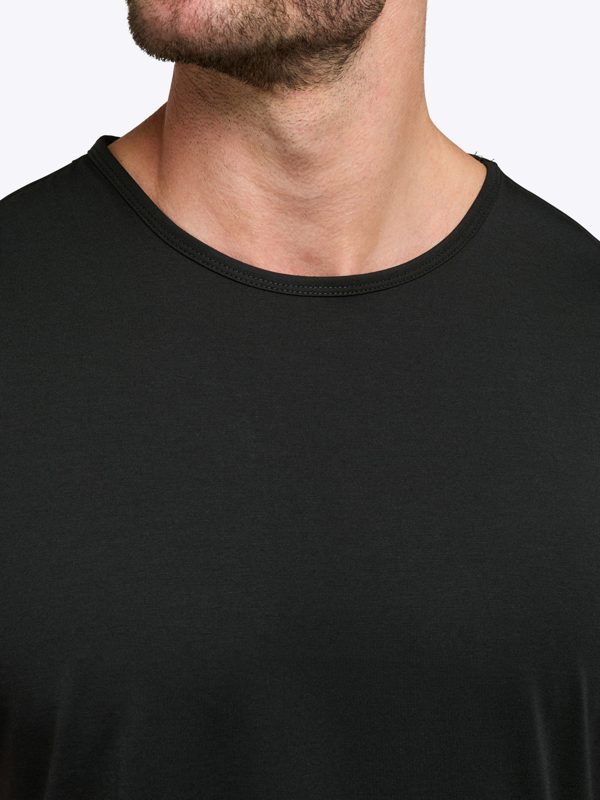 AO Curve-Hem Tee | Black Signature-fit PYCA Pro®