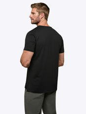 AO Split-Hem Tee | Black Signature-fit PYCA Pro®