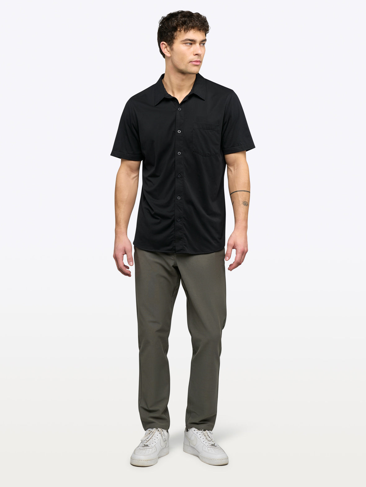 AO Button Up | Black Signature-Fit PYCA Pro®