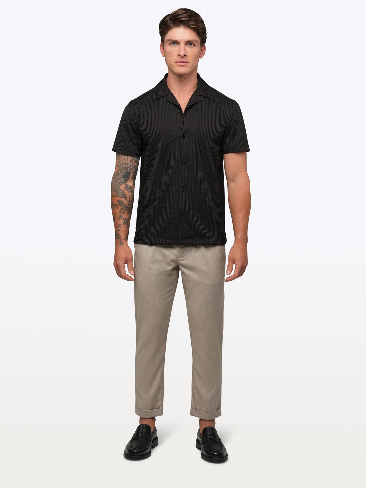 Capri Camp Collar | Black Signature-Fit