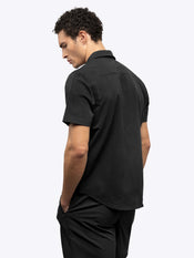 Crossover Button Up | Black Signature Fit