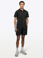 Crossover Button Up | Black Signature Fit