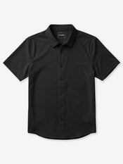 Crossover Button Up | Black Signature Fit