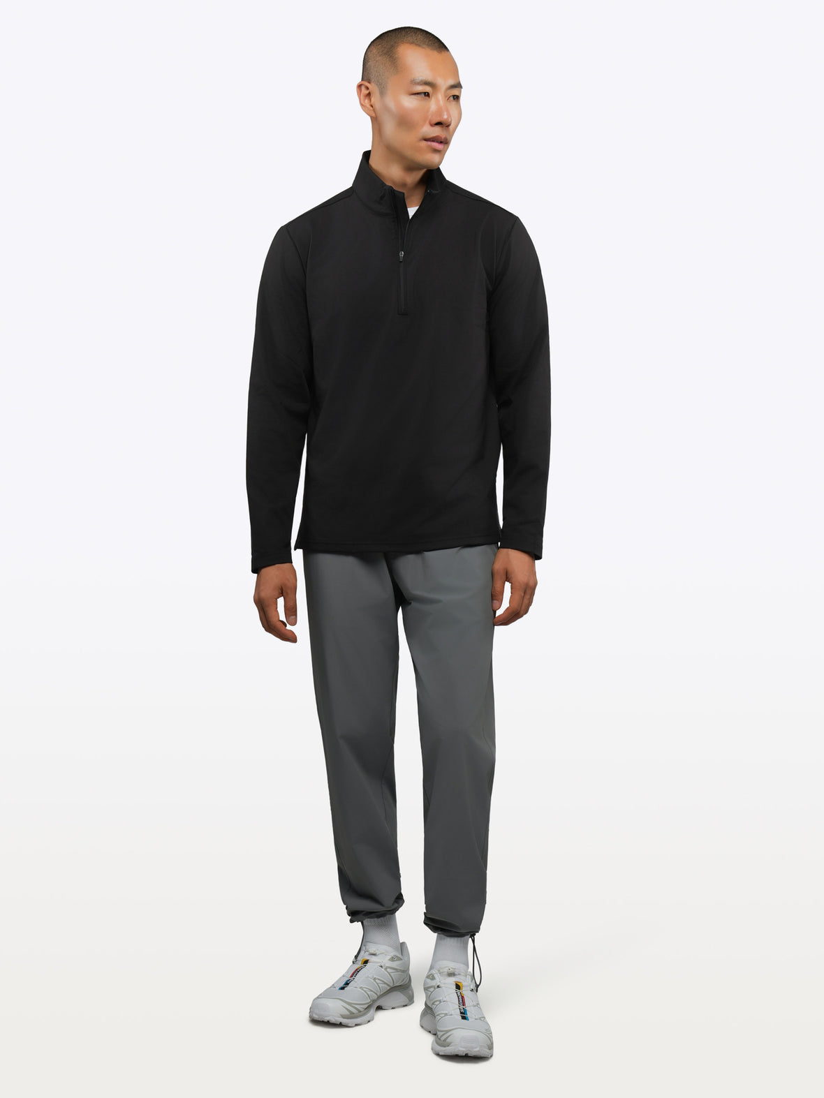 Crossover Fleece Q-Zip | Black Signature-Fit