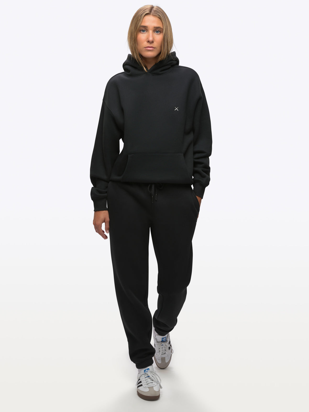 Divine Fleece Oversized Hoodie | Black