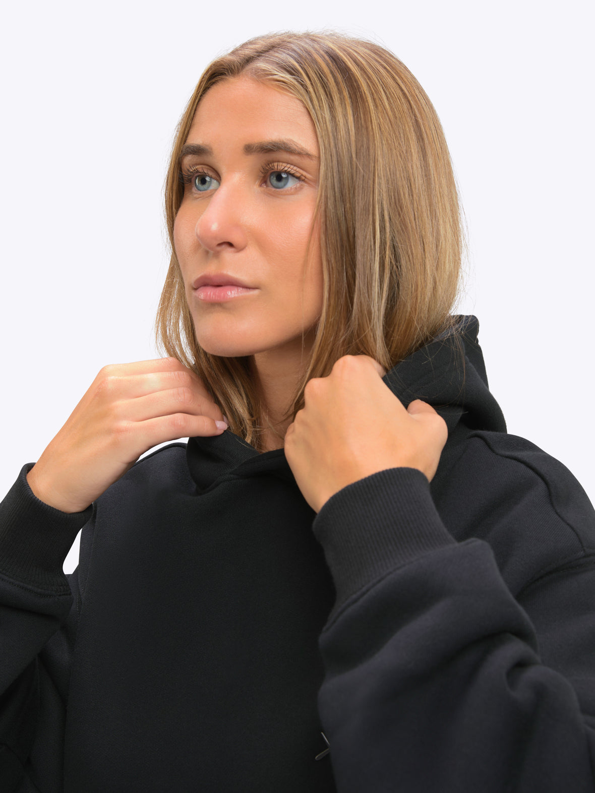 Divine Fleece Oversized Hoodie | Black