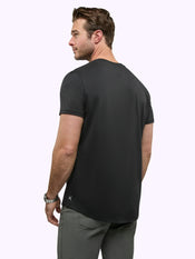 Featherlight Pima Tee | Black Signature-Fit
