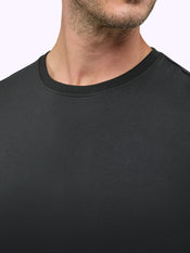Featherlight Pima Tee | Black Signature-Fit