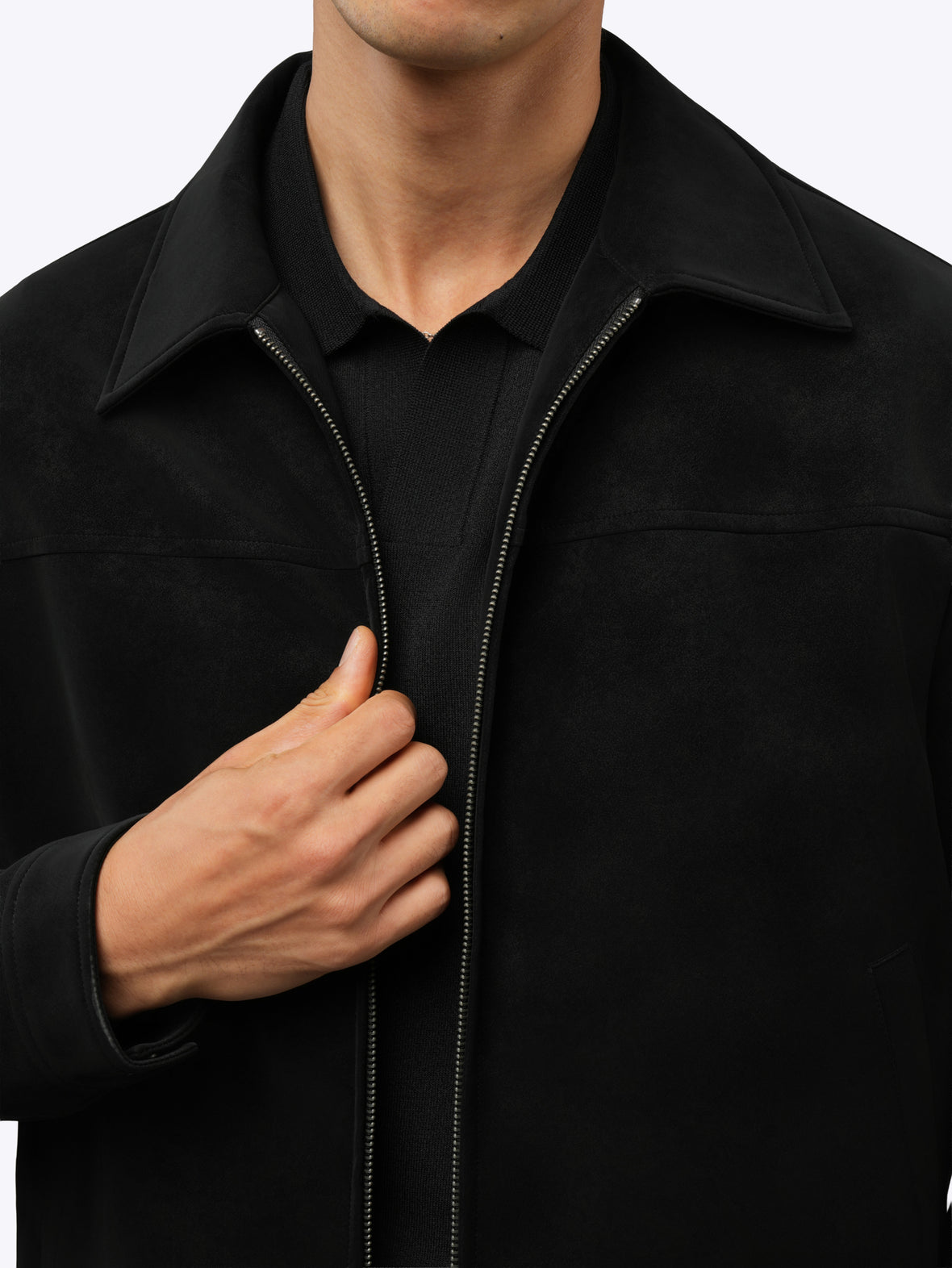 Grand Harrington Jacket | Black Classic-Fit