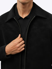 Grand Harrington Jacket | Black Classic-Fit