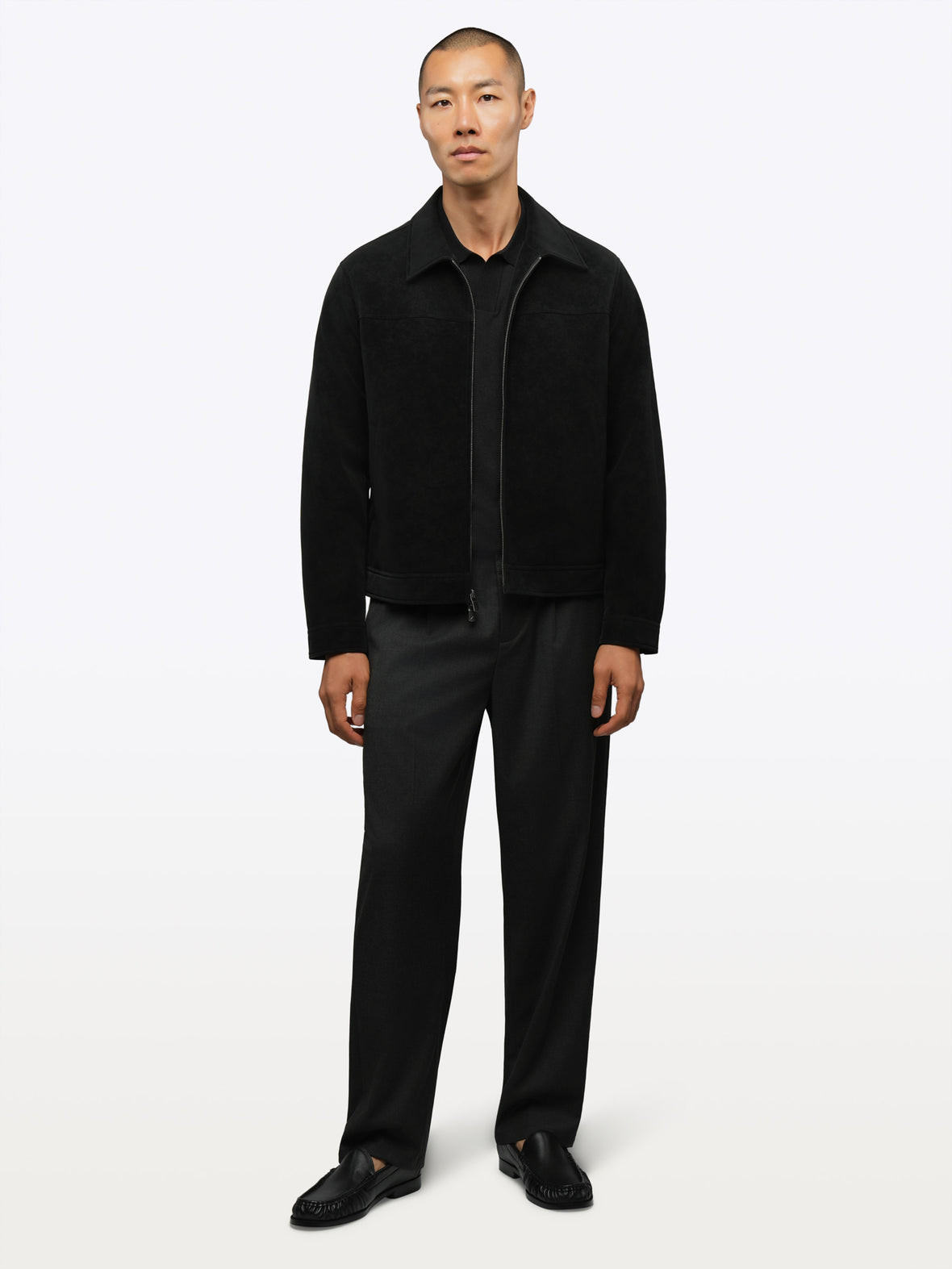 Grand Harrington Jacket | Black Classic-Fit