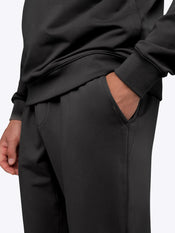 Hyperloop Straight-Leg Sweatpant | Black Slim-fit