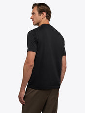 Riviera Luxe Knit Crewneck Tee | Black Signature-Fit