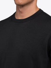 Riviera Luxe Knit Crewneck Tee | Black Signature-Fit