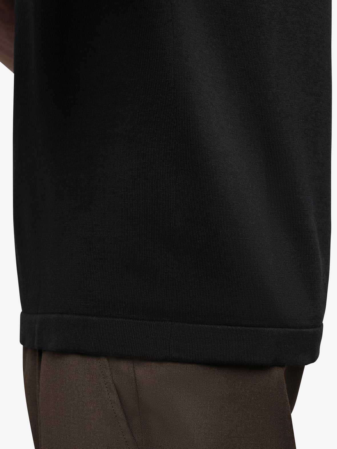 Riviera Luxe Knit Crewneck Tee | Black Signature-Fit