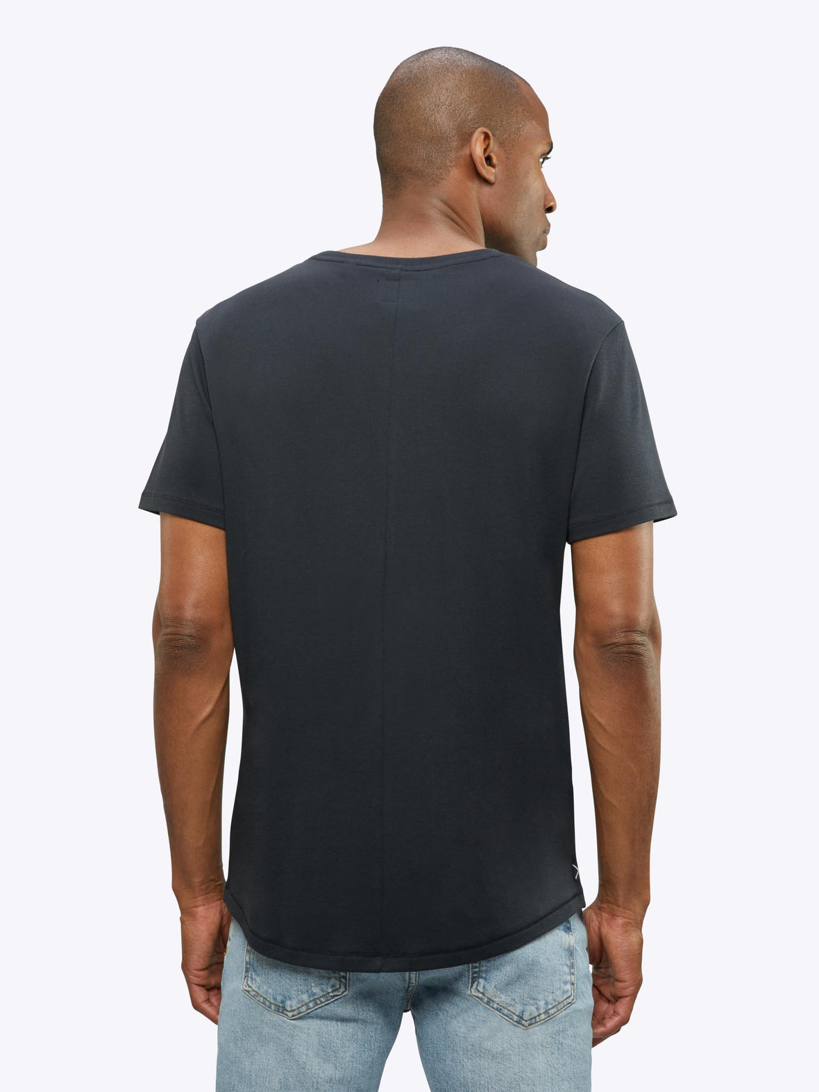 Interknit Pima Cotton Tee | Black Signature-Fit