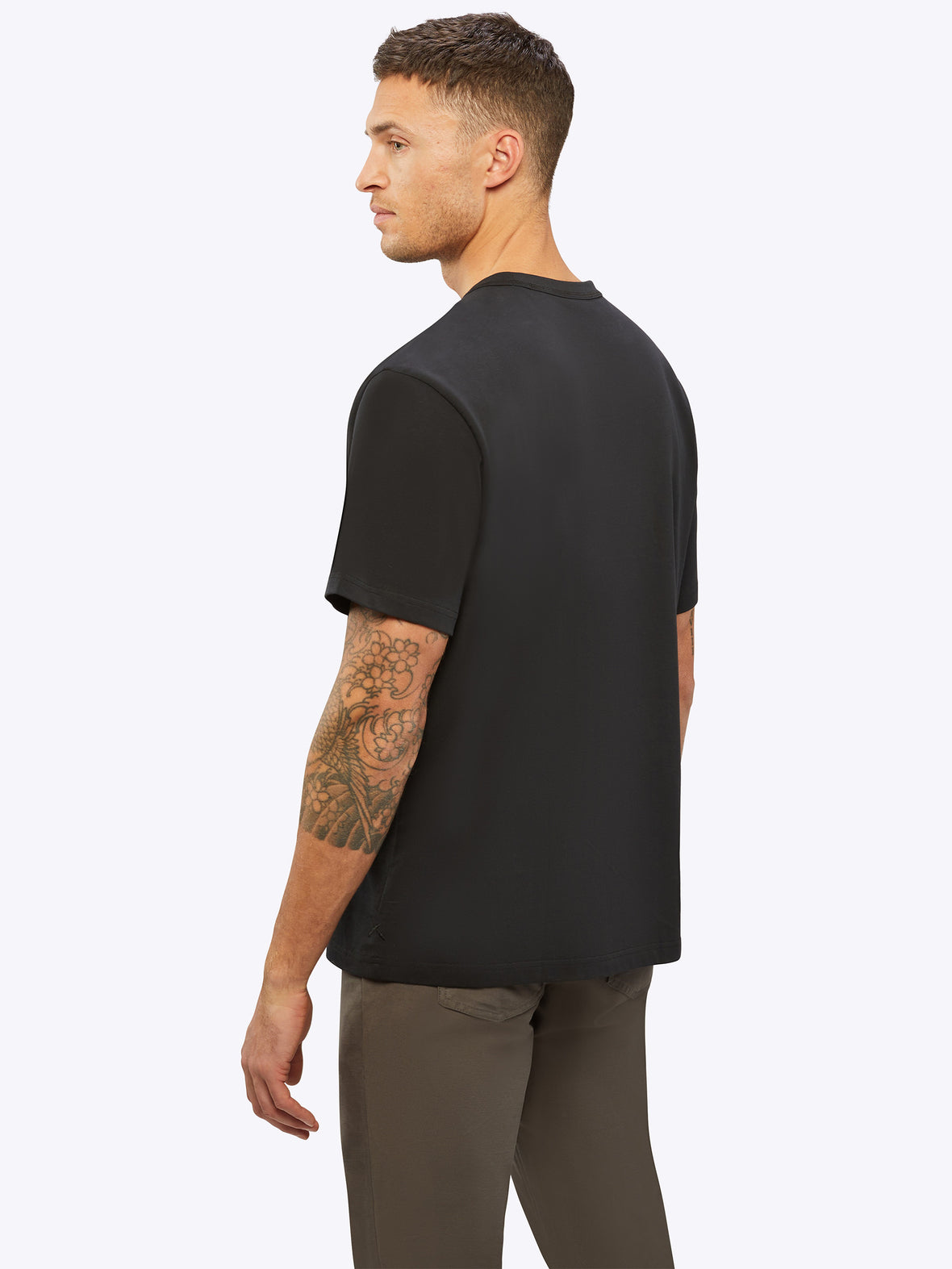 Overtime Oversized Tee | Black Relaxed-Fit