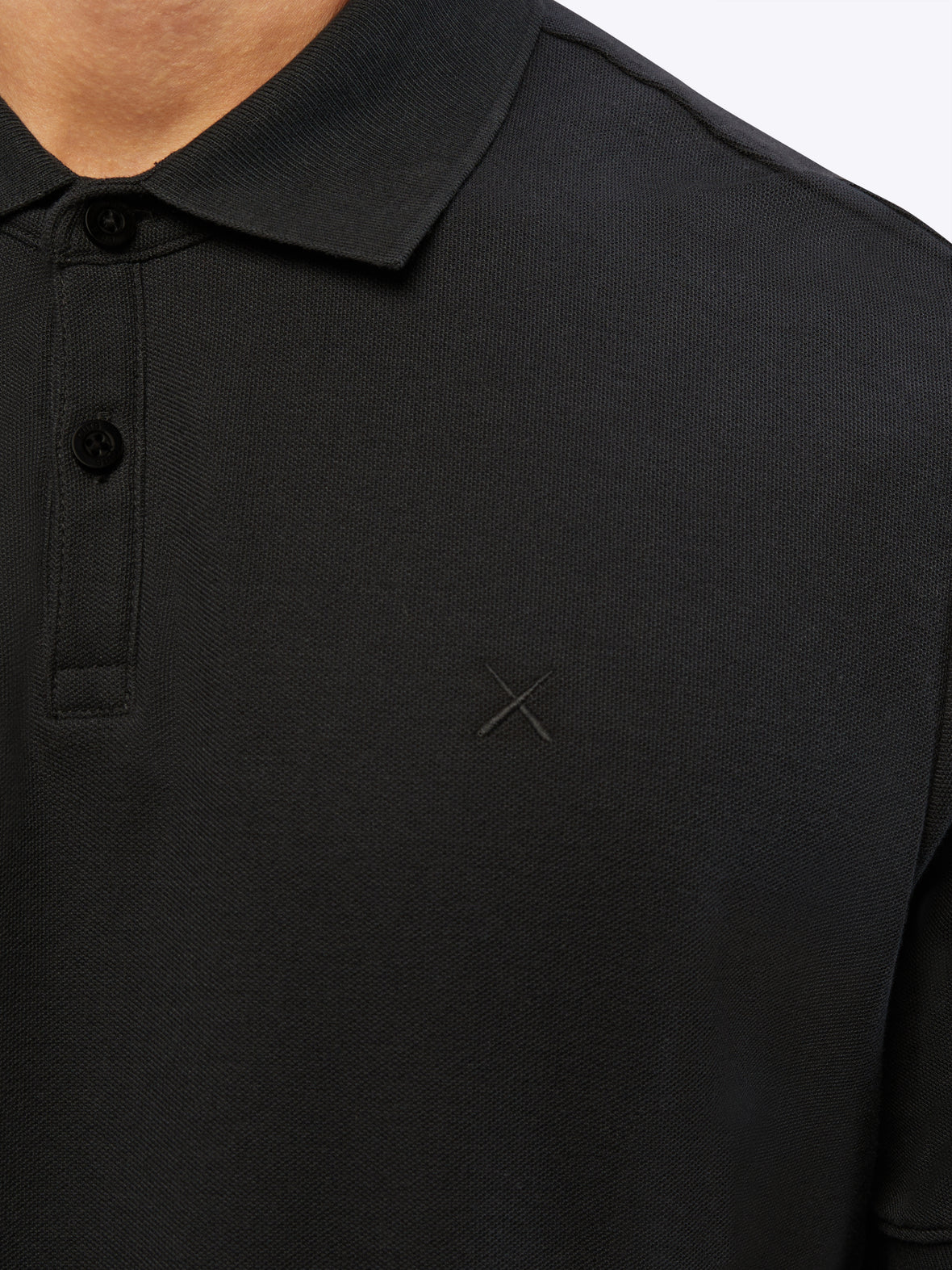 Prestige Polo | Black Signature-fit Pima Cotton