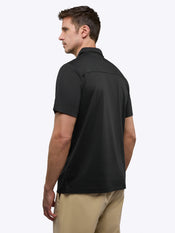 Soho Interlock Polo | Black Classic-fit