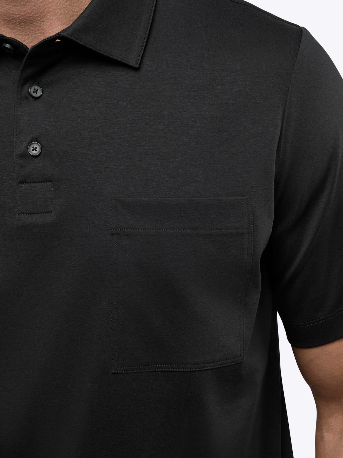 Soho Interlock Polo | Black Classic-fit