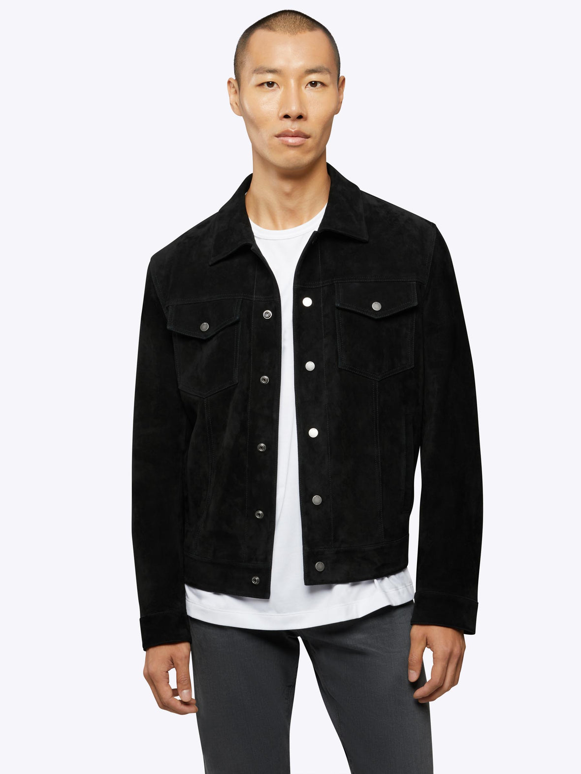 Culver Suede Jacket | Black Classic-Fit