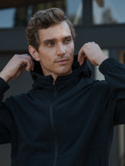 Traverse Textured Jacket | Black