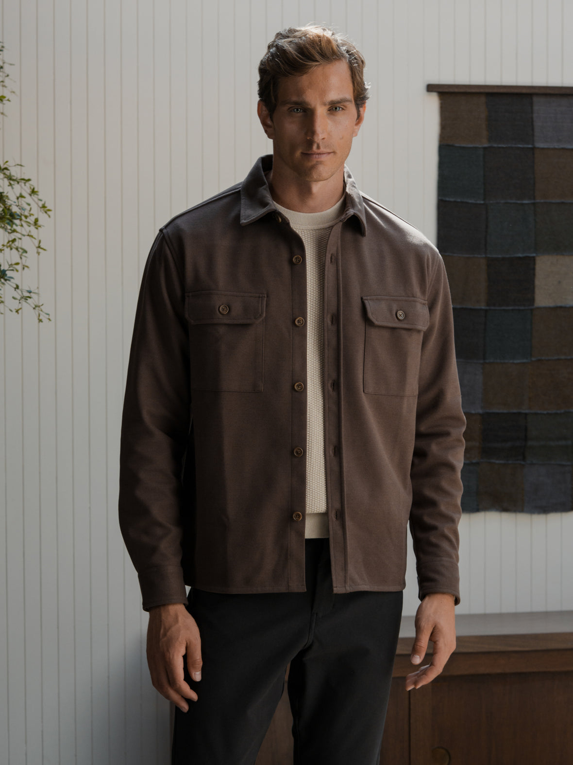 District Heavyweight Overshirt | Burnt Oak Classic-Fit